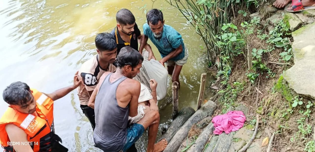 চুনারুঘাটে  পুকুর থেকে গৃহবধূর মরদেহ উদ্ধার