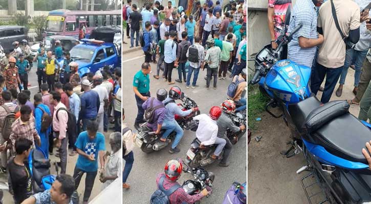বনানীতে ট্রাকচাপায় প্রাণ গেল দুই মোটরসাইকেল আরোহীর