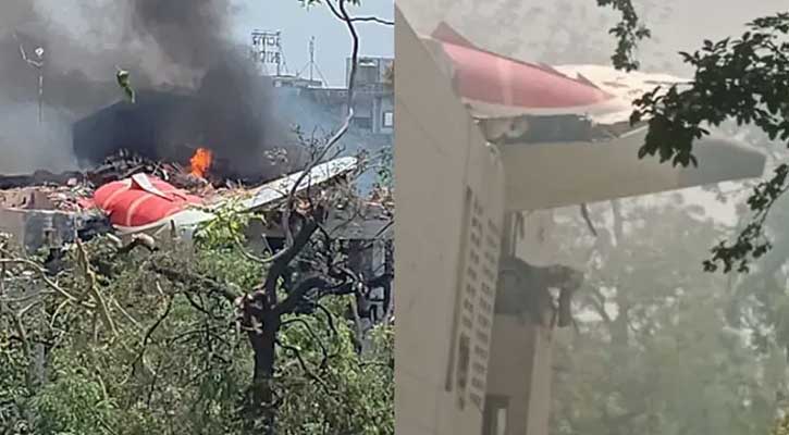 গুজরাটে ভয়াবহ বিমান দুর্ঘটনা, নিহতের সংখ্যা প্রায় ৩০০