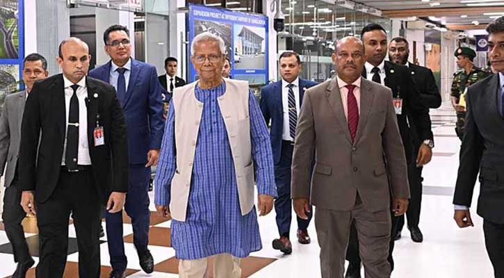 যুক্তরাজ্যের উদ্দেশে ঢাকা ছাড়লেন প্রধান উপদেষ্টা