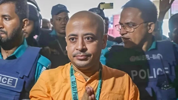 চিন্ময় দাসকে আরও ৪ মামলায় গ্রেপ্তার দেখানোর আদেশ