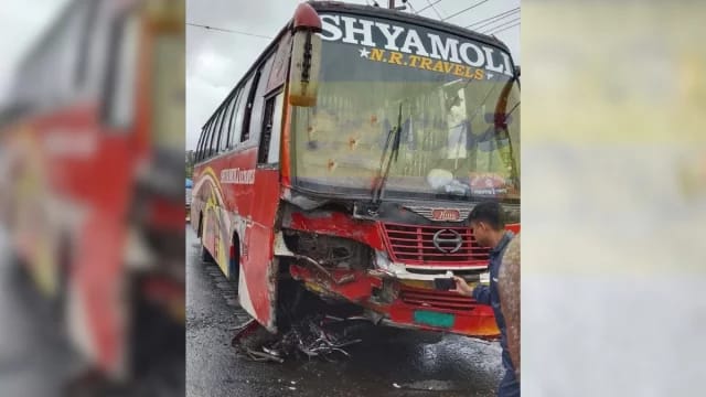 সৈয়দপুরে বাস-মোটরসাইকেল মুখোমুখি সংঘর্ষে দুইজন নিহত