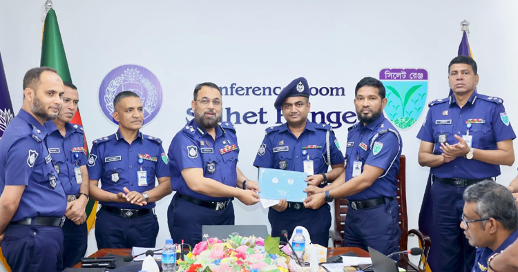 সিলেট বিভাগে শ্রেষ্ঠ ওসি নির্বাচিত শ্রীমঙ্গলের আমিনুল ইসলাম
