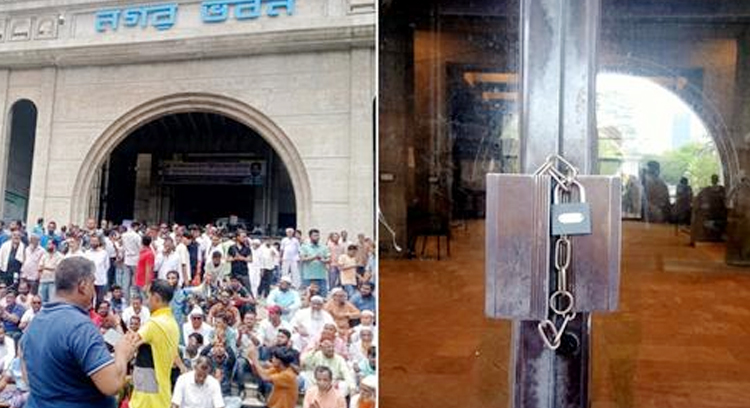 ইশরাককে মেয়র ঘোষণার দাবিতে আন্দোলনকারীরা নগর ভবনে তালা দিলেন