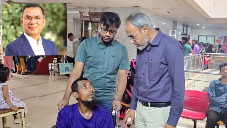 আছিয়ার শোকে ভারসাম্যহীন বাবার পাশে তারেক রহমান