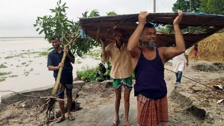 কুড়িগ্রামে নদী ভাঙনের হুমকিতে শত শত পরিবার, ক্ষতিগ্রস্ত ফসল ও বসতভিটা
