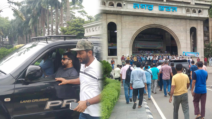 মেয়রের দায়িত্ব চেয়ে নগর ভবনে ফের অবস্থান ইশরাকের