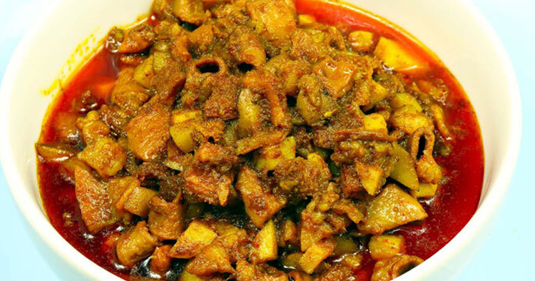 কম মসলায় মজাদার গরুর ভুঁড়ি ভুনা