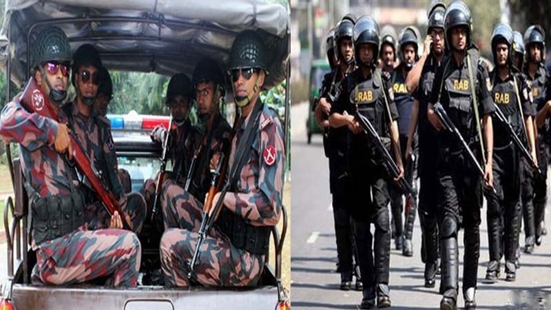 সারাদেশে বিজিবিসহ র‍্যাবের ৪২২ টহল দল মোতায়েন 