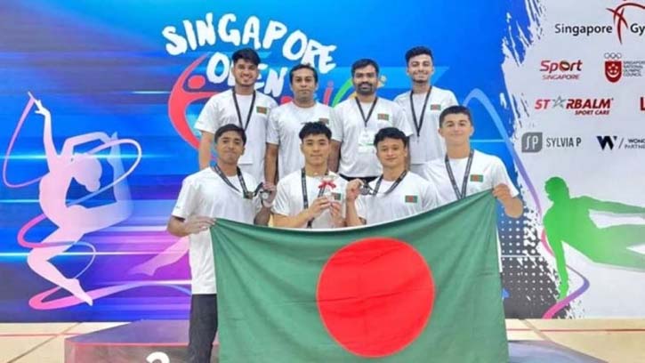 সিঙ্গাপুরে দারুণ সাফল্য, জিমন্যাস্টিকসে বাংলাদেশ পেল আরও ৬ পদক