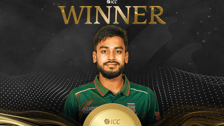 এপ্রিল মাসে আইসিসির সেরা ক্রিকেটার হলেন মিরাজ