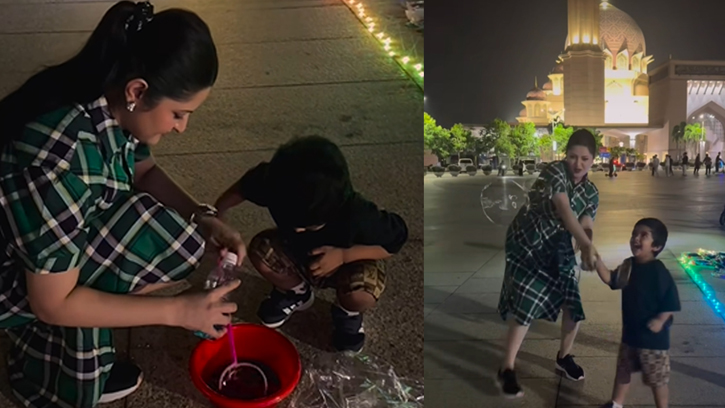 জীবন সুন্দর এমনই……ছেলে পদ্মকে নিয়ে মালয়েশিয়ায় পরীমণি
